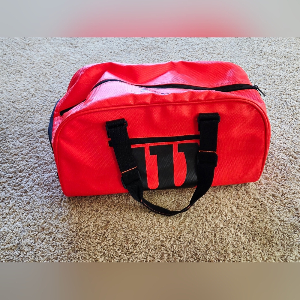 Wilson Unisex Infrared Duffle Bag In Red